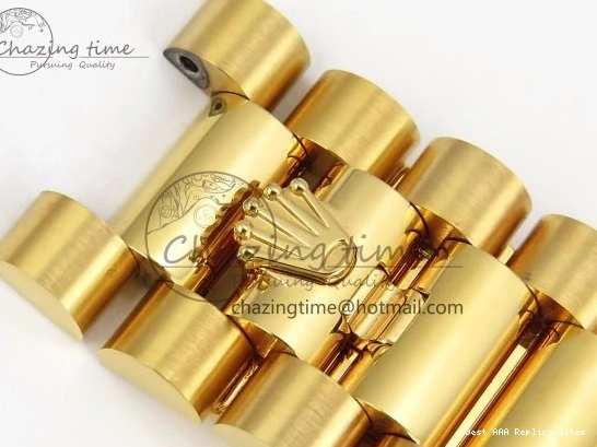 Best AAA Replica Sites Bezel ARF 228238 Crystal Diamonds Bracelet DayDate WrinkleFree 40 YG President VR 1550 on Steel 904L 0123